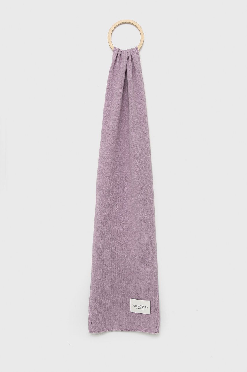 Marc o'polo esarfa de lana culoarea violet, melanj