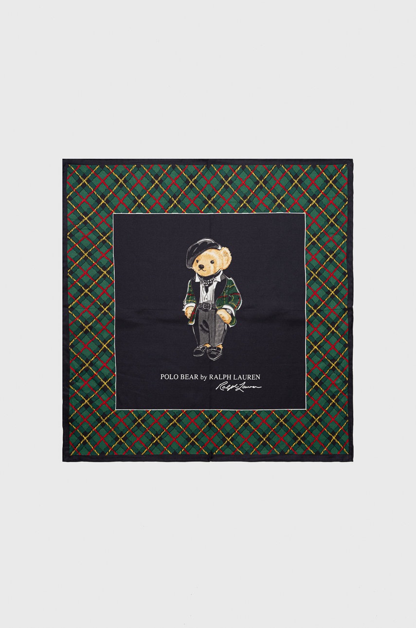 

Шелковый платок на шею Polo Ralph Lauren узор