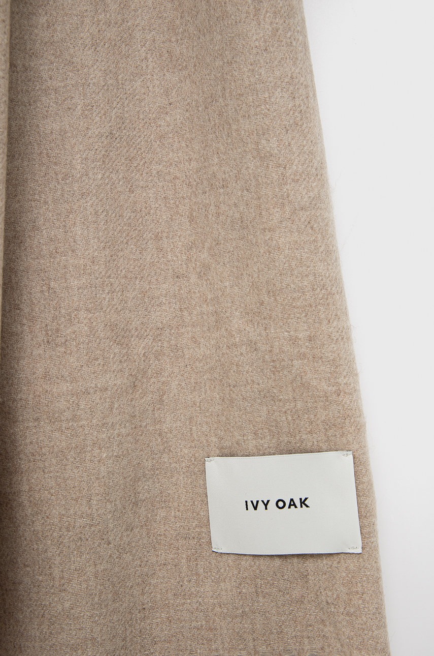 

Шерстяной шарф Ivy Oak цвет бежевый однотонный