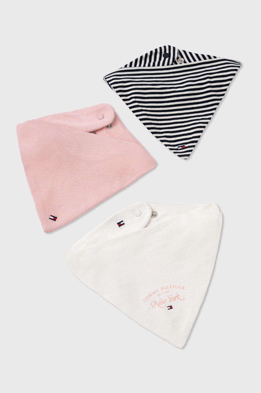 

Бебешки лигавник Tommy Hilfiger в розово, Розов
