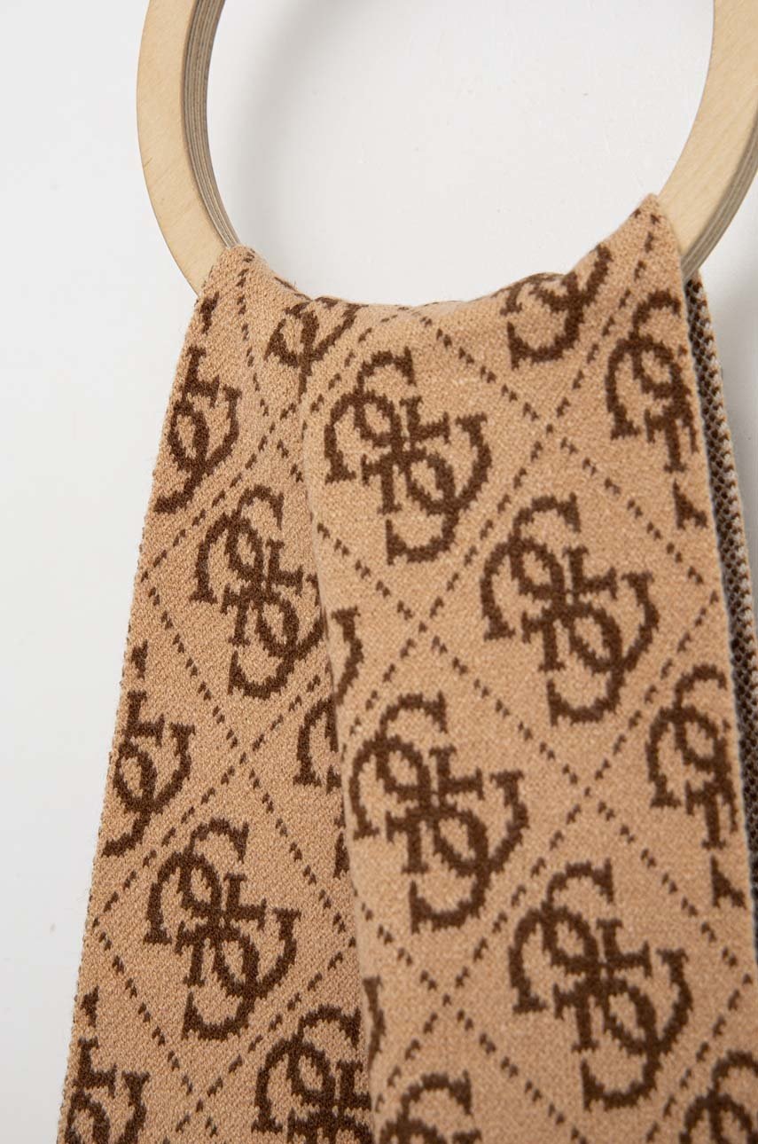 

Детский шарф Guess цвет бежевый узорный