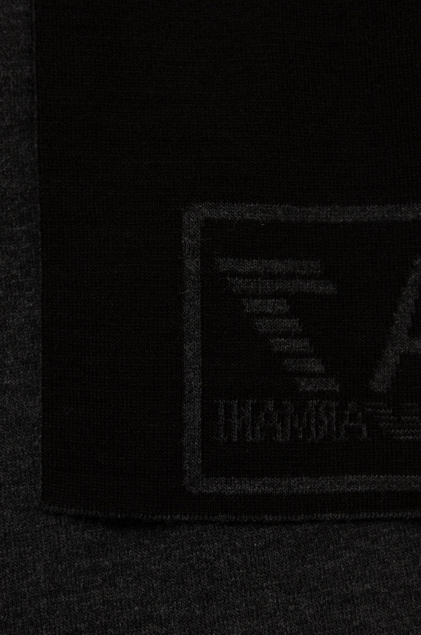 

Шарф EA7 Emporio Armani мужской цвет чёрный однотонный
