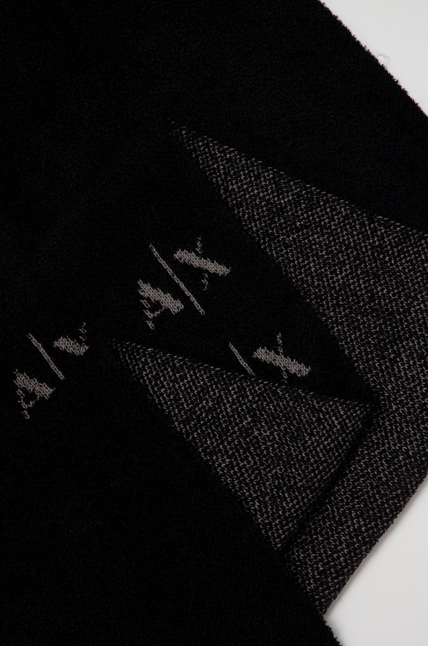 

Шарф Armani Exchange мужской цвет чёрный узорный