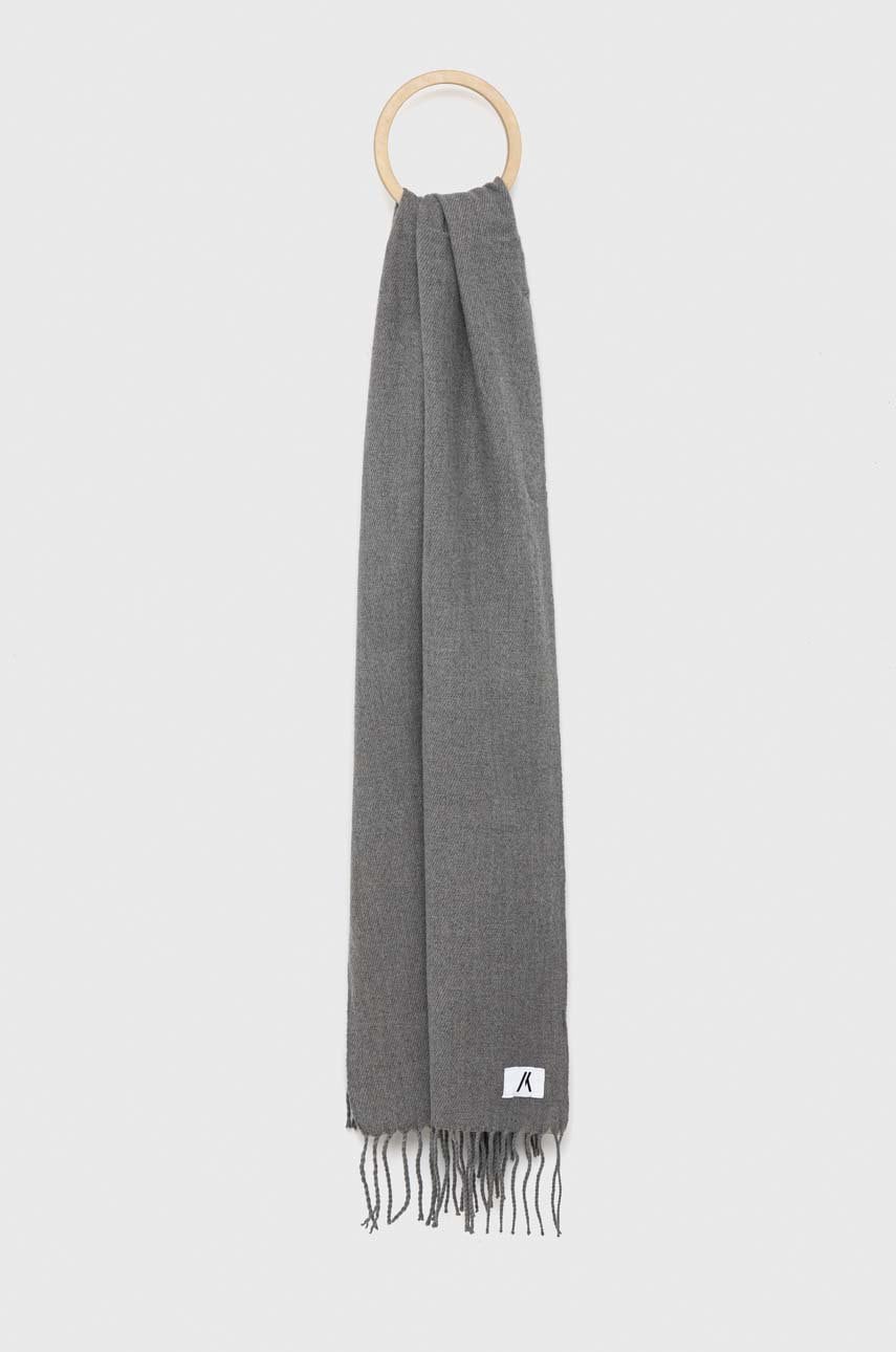 Produkt by jack & jones fular barbati, culoarea gri, neted