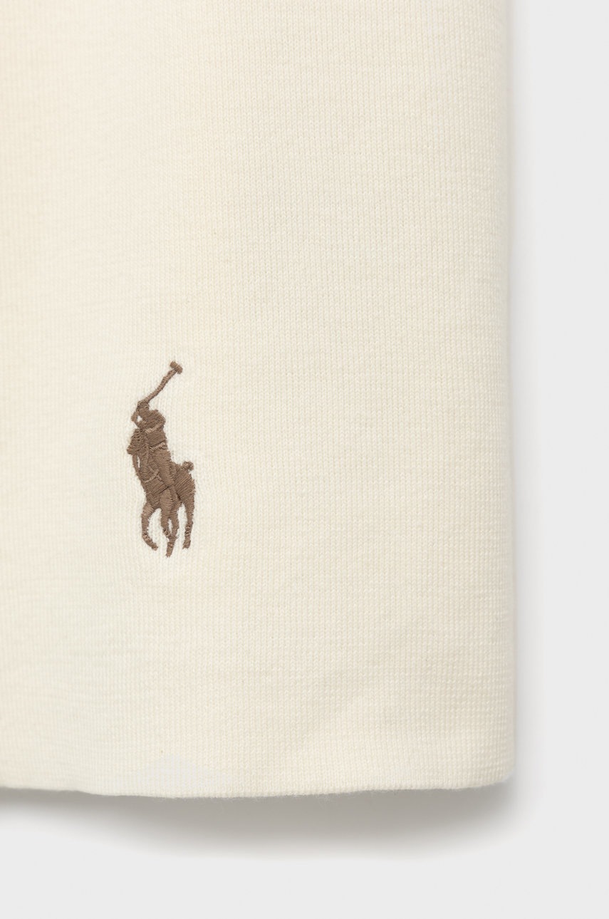 

Хлопковый шарф Polo Ralph Lauren цвет бежевый однотонный