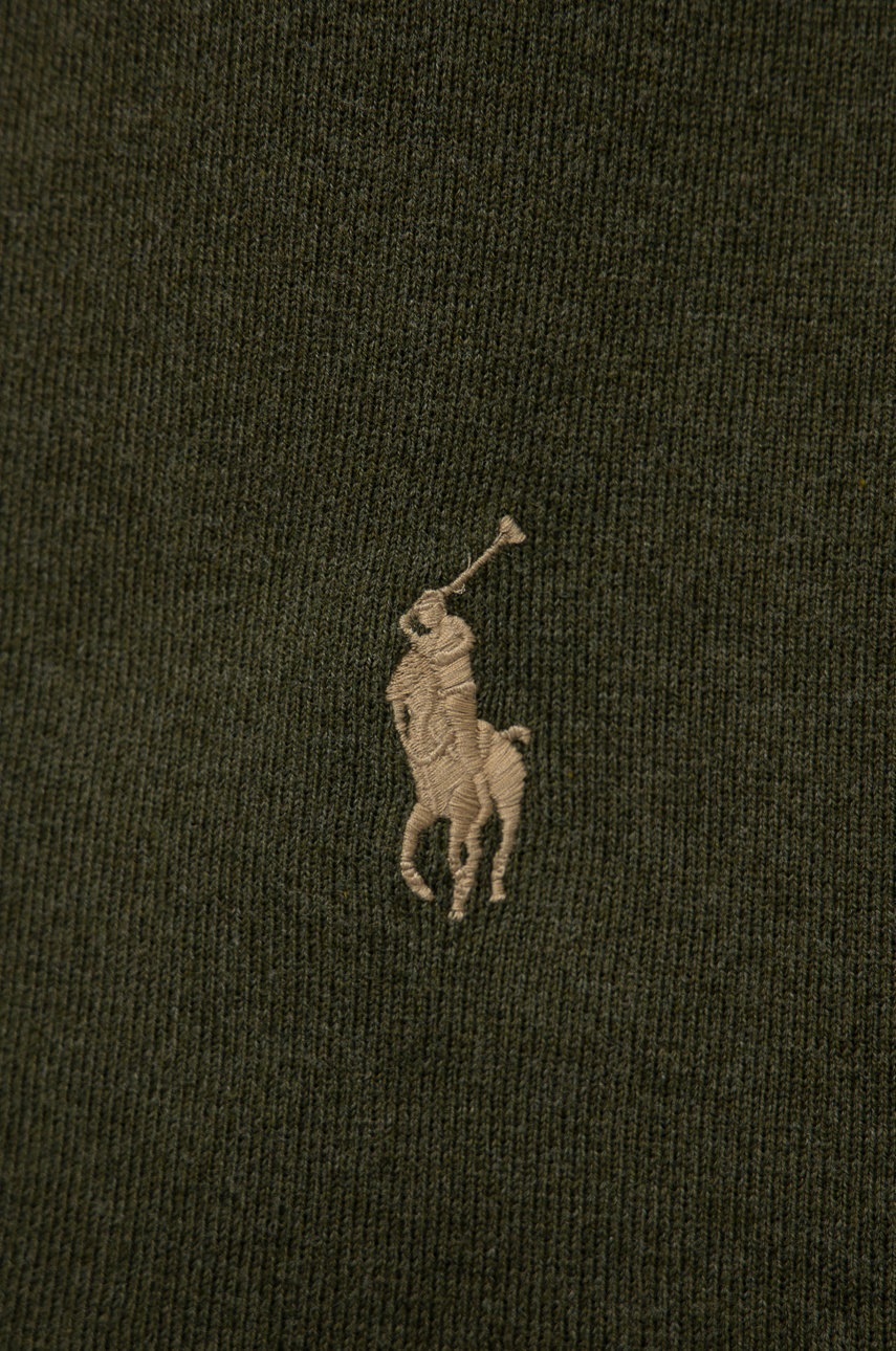 

Хлопковый шарф Polo Ralph Lauren цвет зелёный однотонный
