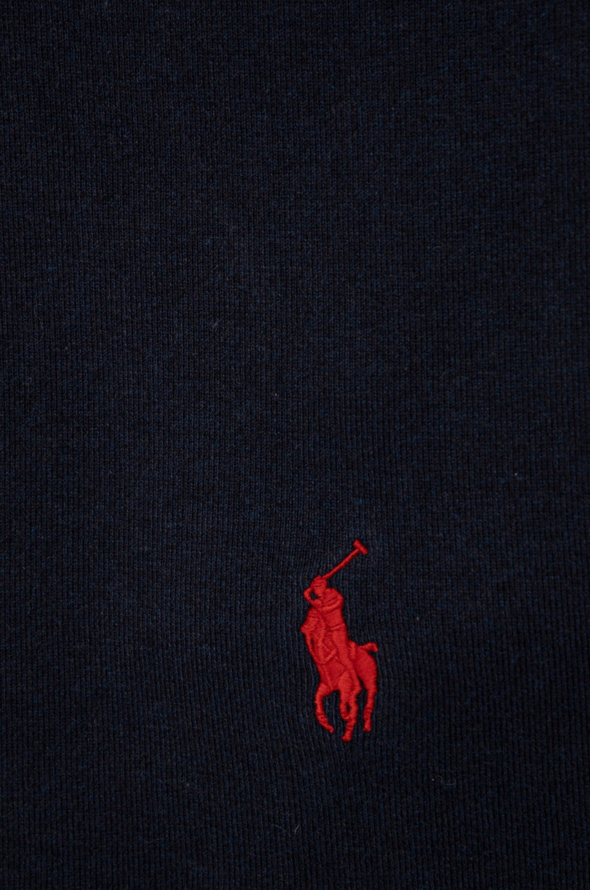 

Бавовняний шарф Polo Ralph Lauren колір синій однотонний