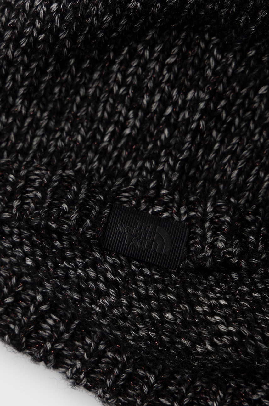 

Снуд з домішкою вовни The North Face колір чорний меланж