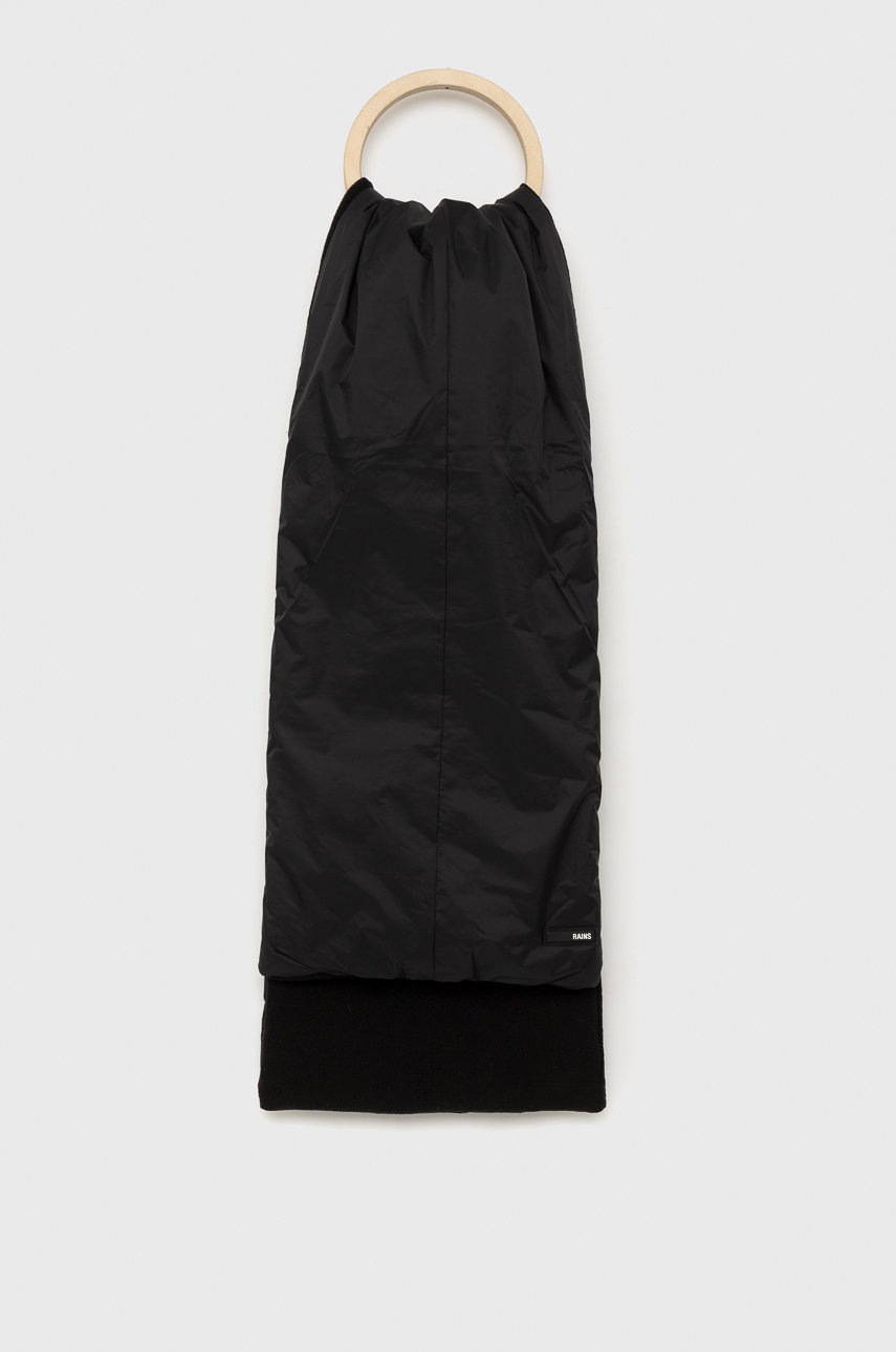 

Шарф Rains 16050 Padded Nylon Scarf колір чорний однотонний