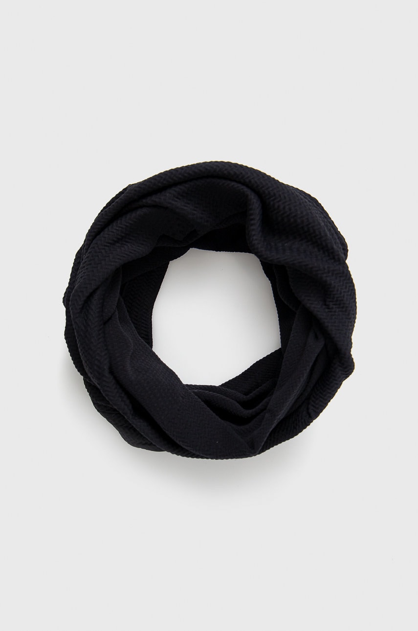 4f fular impletit culoarea negru, neted