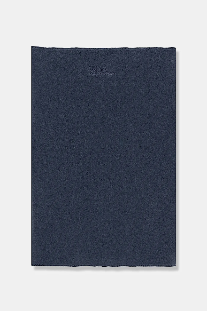 Jack Wolfskin fular împletit culoarea bleumarin, uni, 1910292