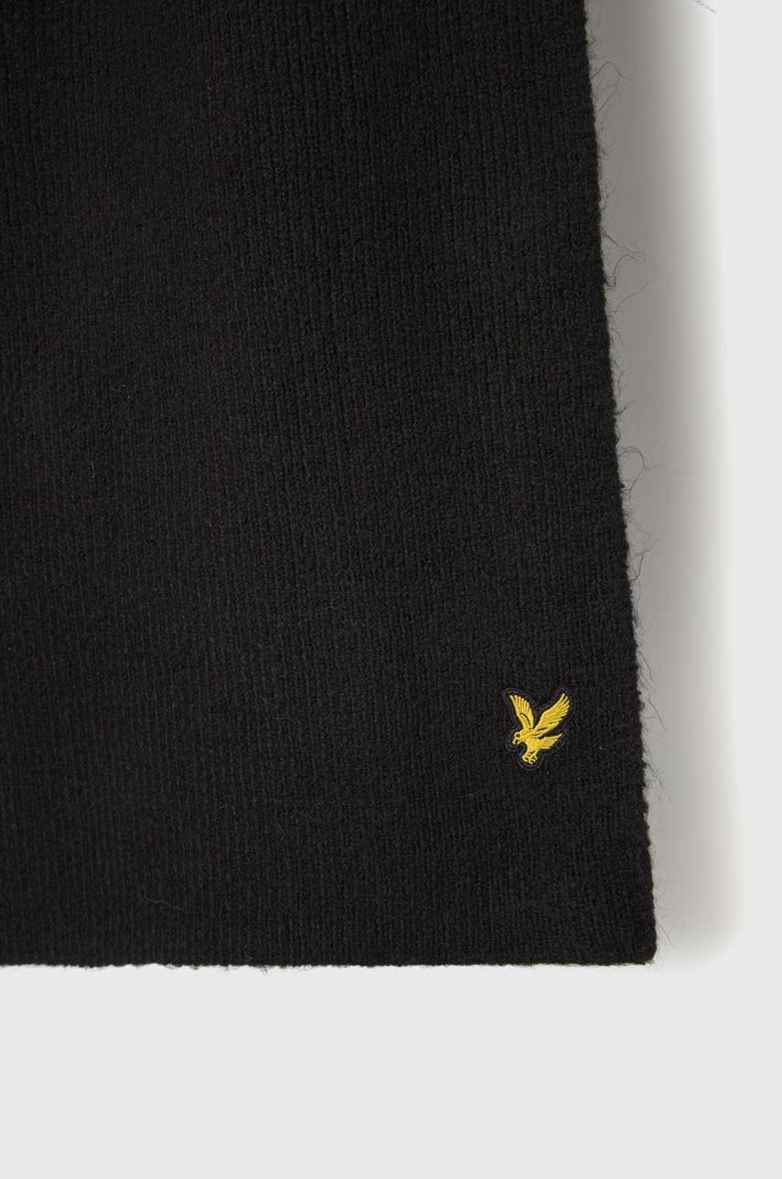 

Шарф Lyle & Scott цвет чёрный однотонный