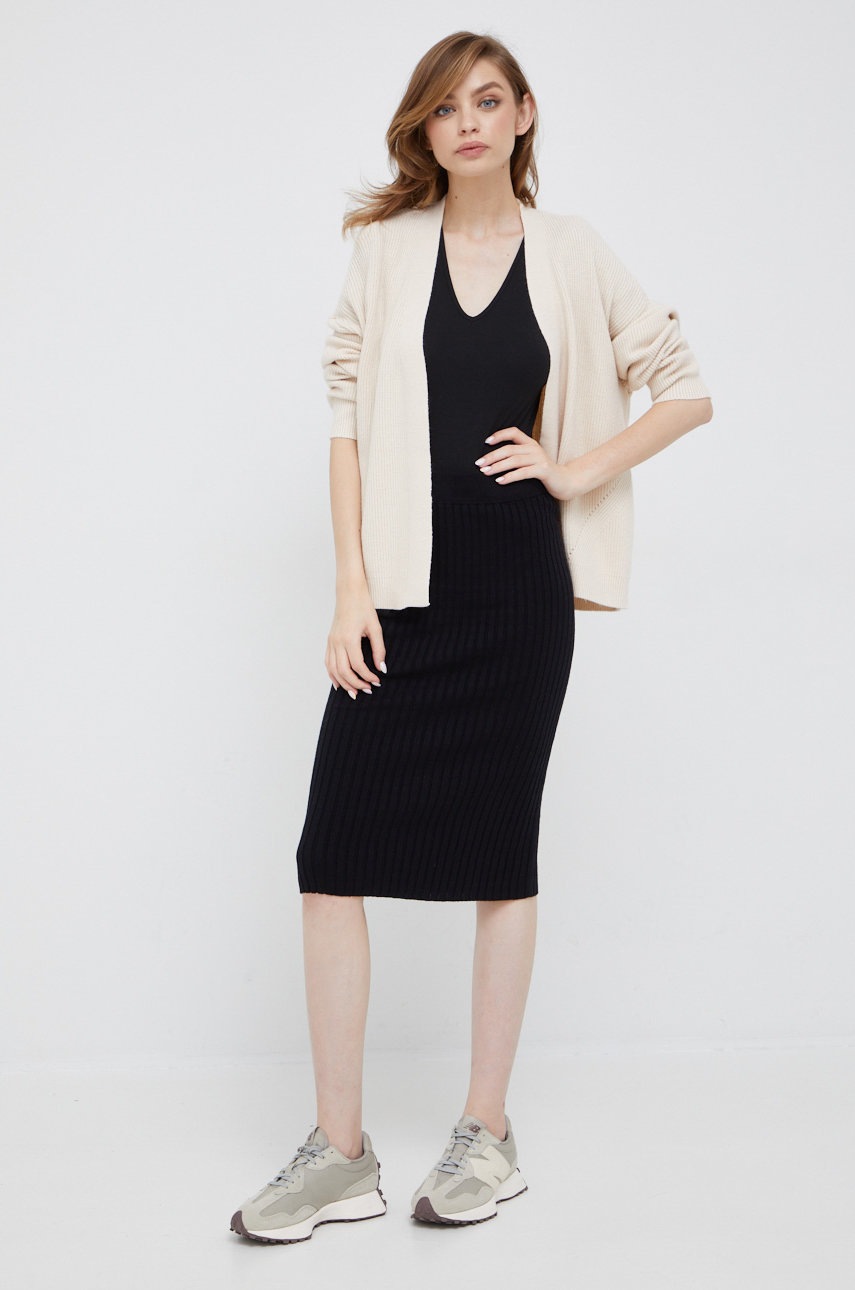 

Спідниця Vero Moda колір чорний midi пряма