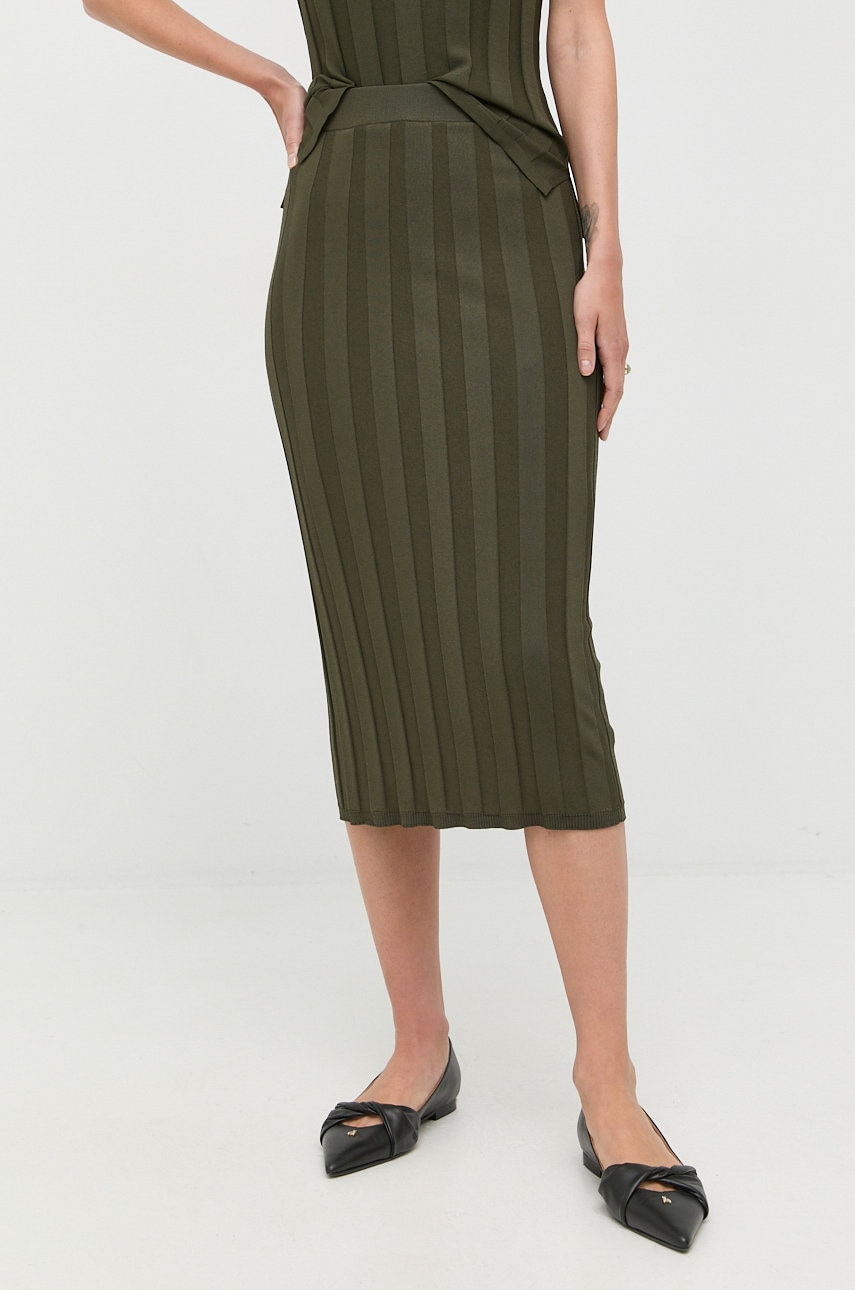 Max Mara Leisure Fusta Culoarea Verde, Midi, Creion