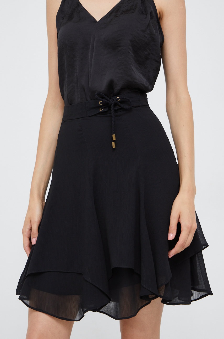 

Юбка Lauren Ralph Lauren цвет чёрный mini расклешённая