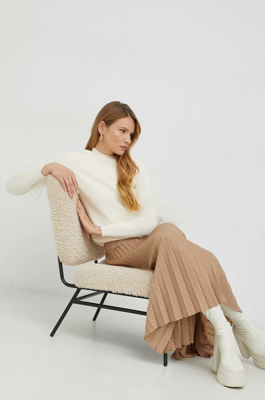 

Юбка Twinset цвет коричневый maxi расклешённая
