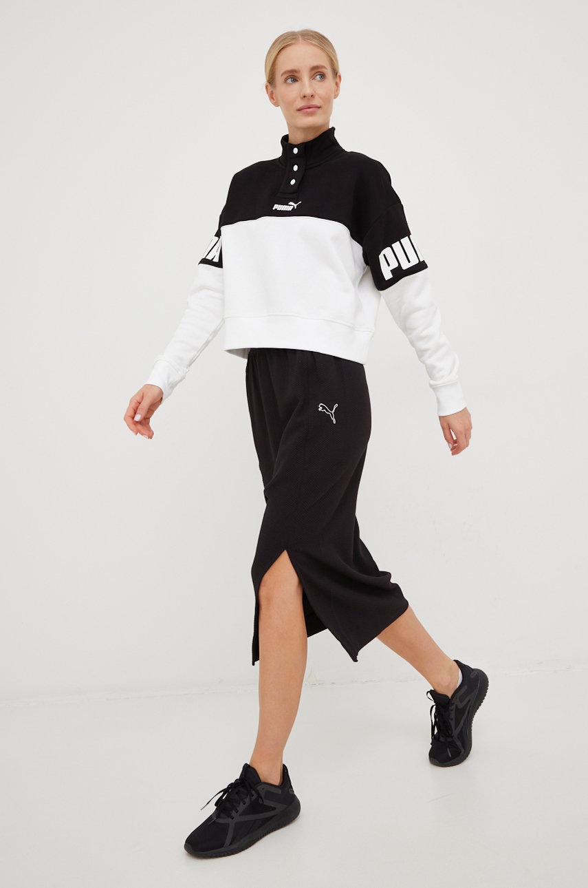 

Спідниця Puma колір чорний midi олівець