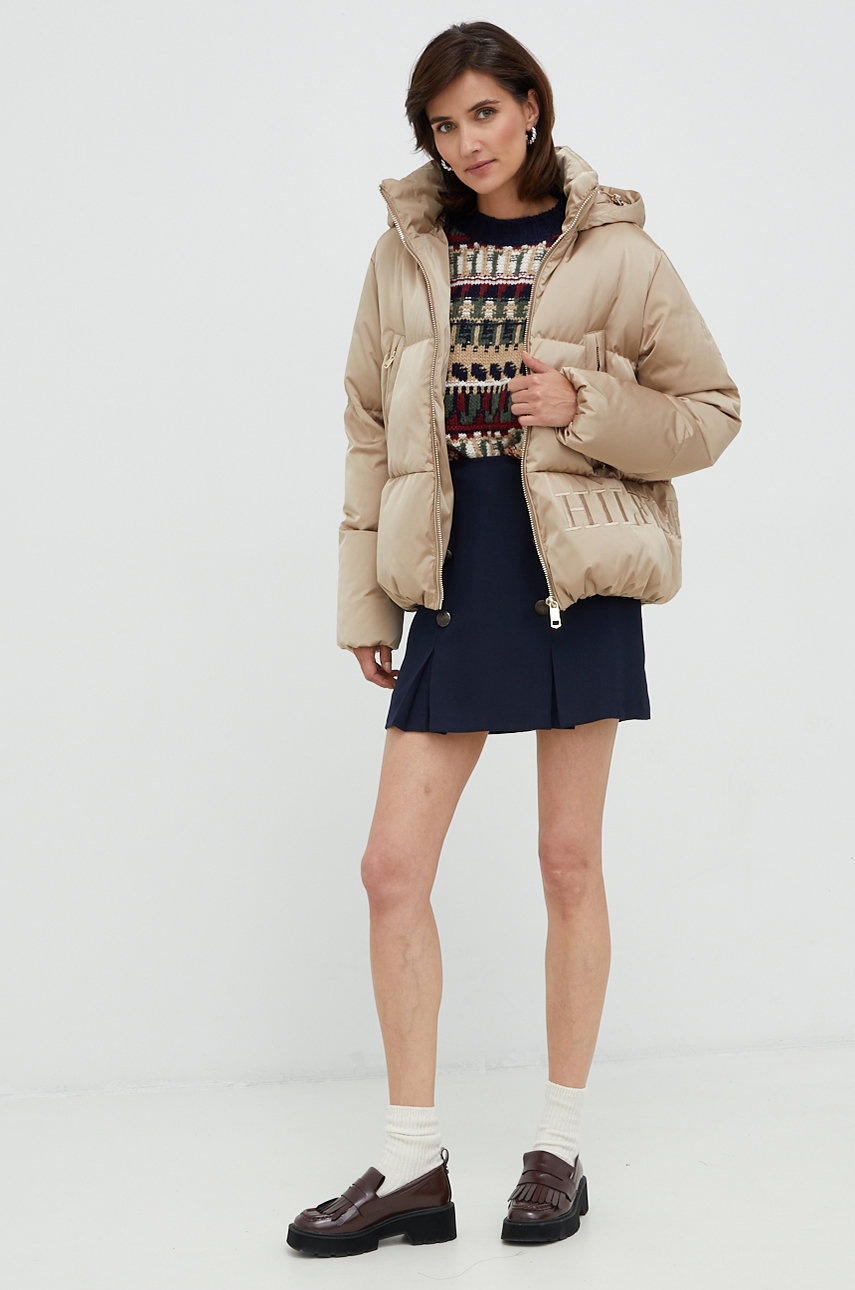 

Юбка Pepe Jeans цвет синий mini расклешённая
