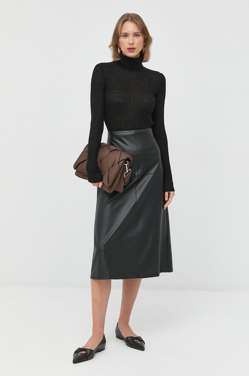 

Спідниця Max Mara Leisure колір чорний midi пряма
