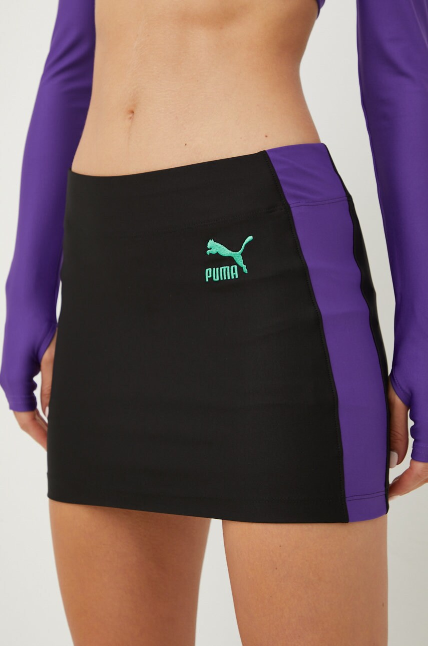 

Пола Puma X Dua Lipa в черно къс модел със стандартна кройка, Черен