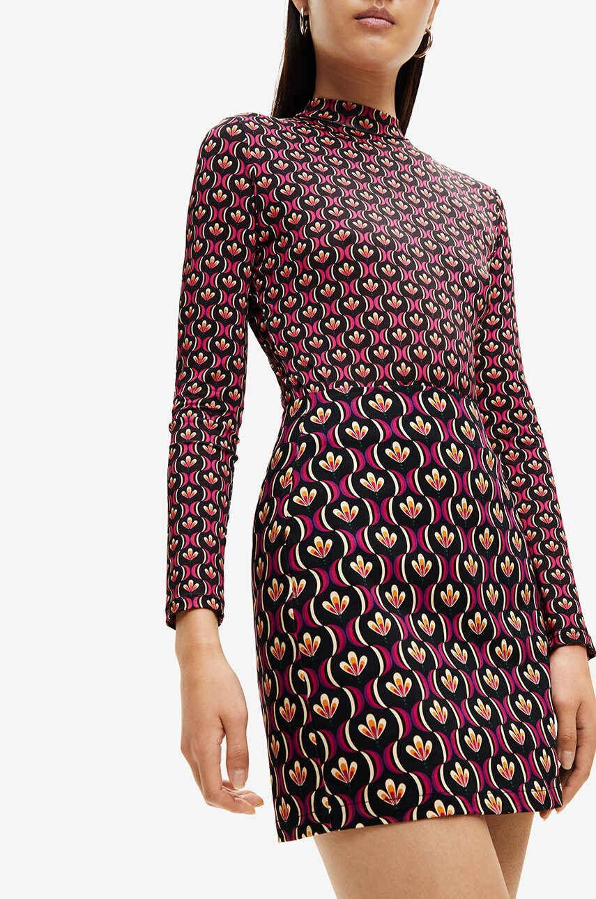 

Спідниця Desigual колір чорний mini пряма