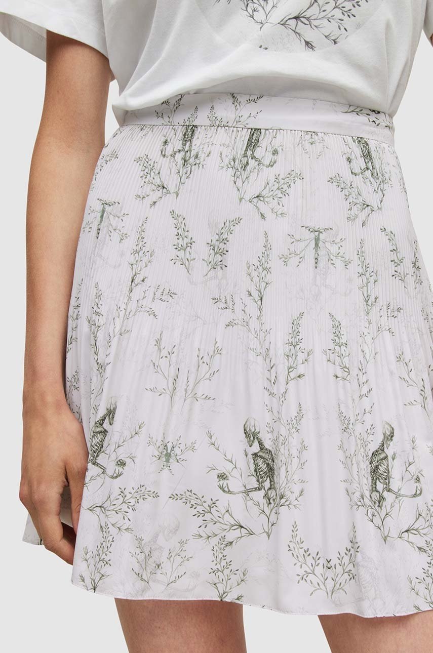 

Спідниця AllSaints колір рожевий mini розкльошена