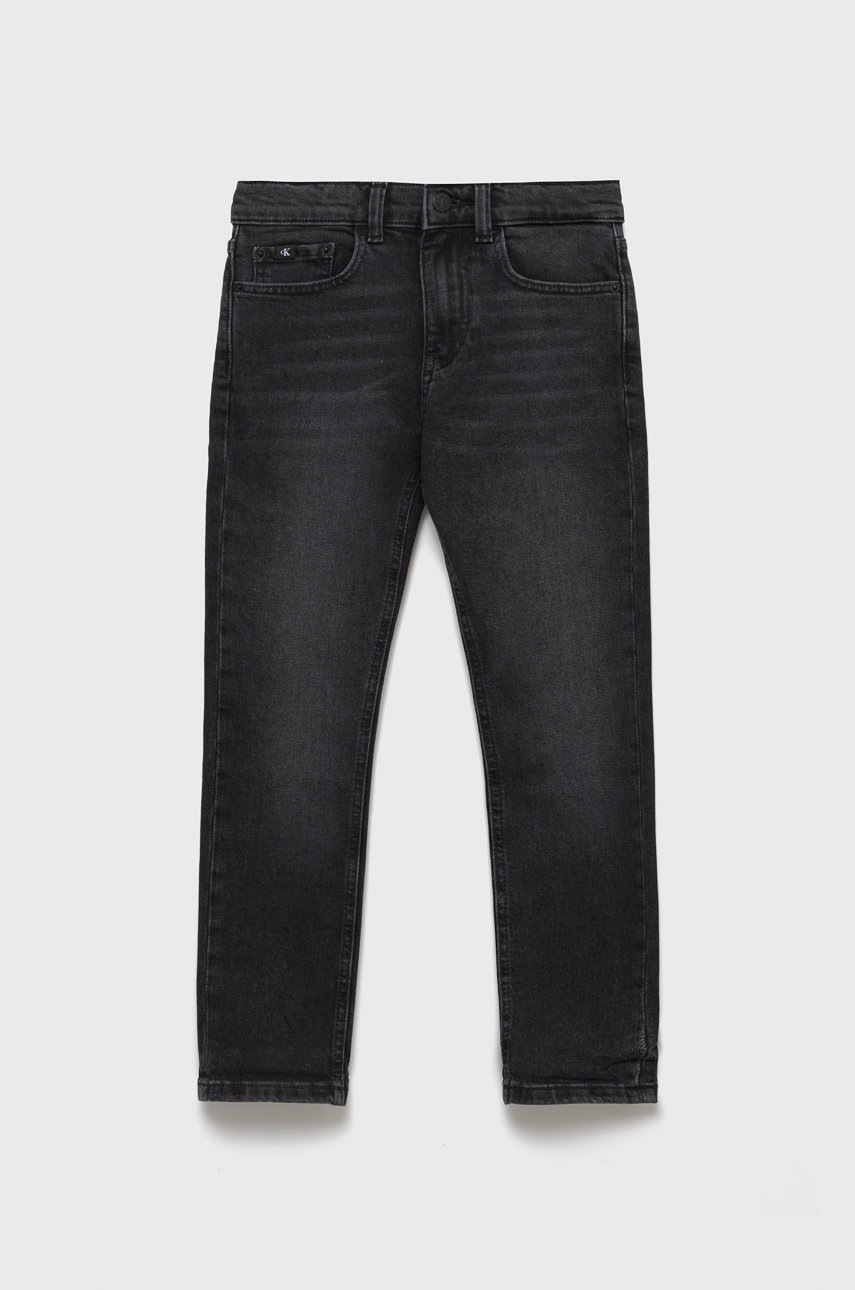 

Детски дънки Calvin Klein Jeans, Сив