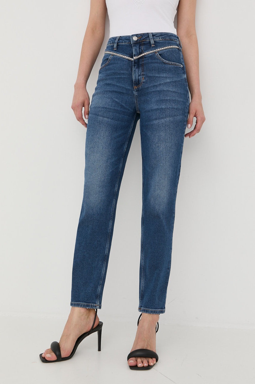 

Дънки Guess с висока талия, Тъмносин