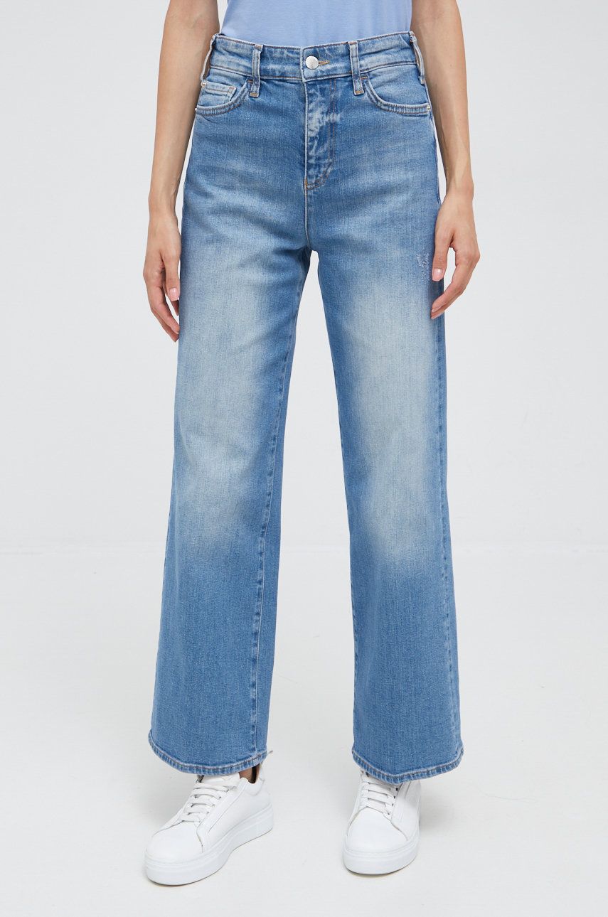 Emporio Armani jeansi femei high waist answear.ro imagine promotii 2022