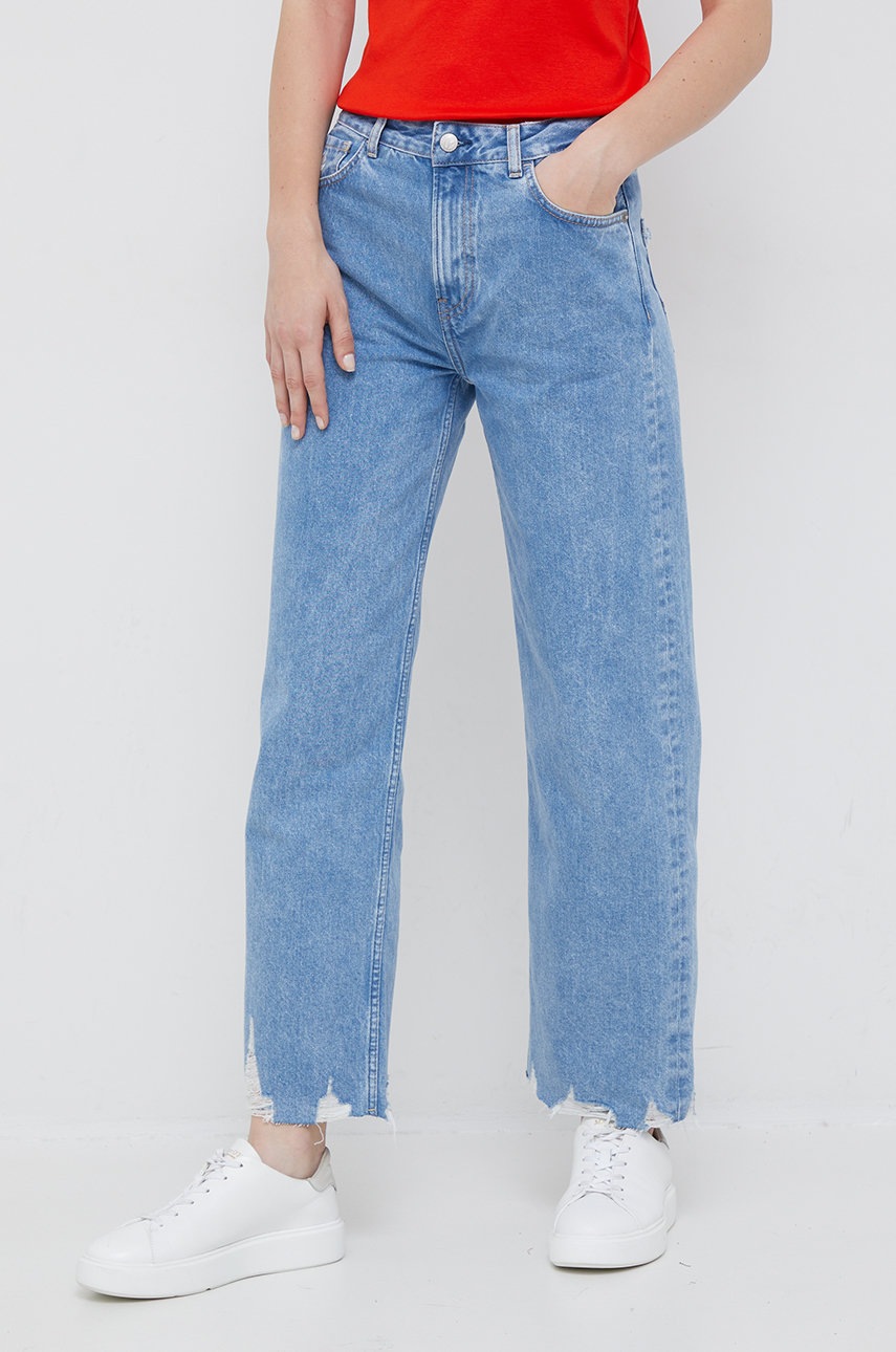 

Дънки Pepe Jeans с висока талия, Син