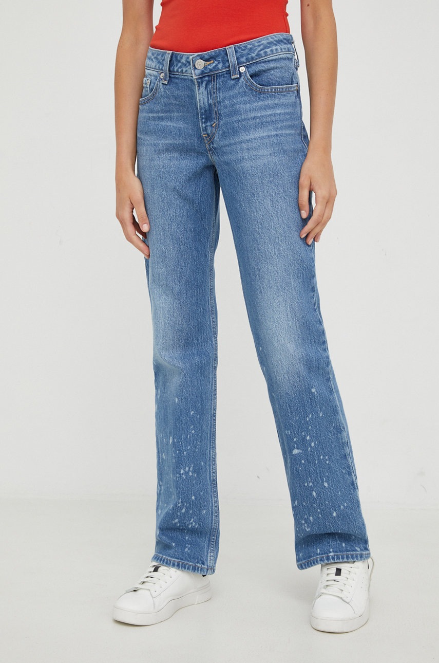 Levi's jeansy LOW PITCH BOOT damskie high waist