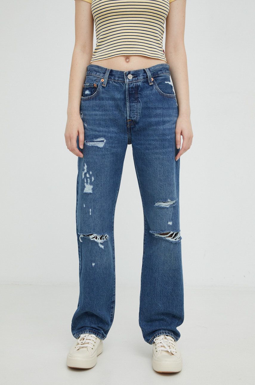Levi's jeansi 501 90s femei, medium waist