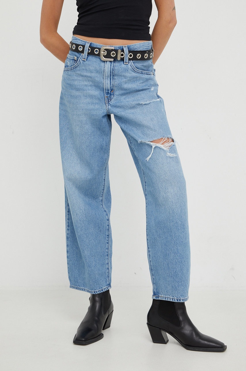 Levi's jeansy BAGGY DAD damskie medium waist