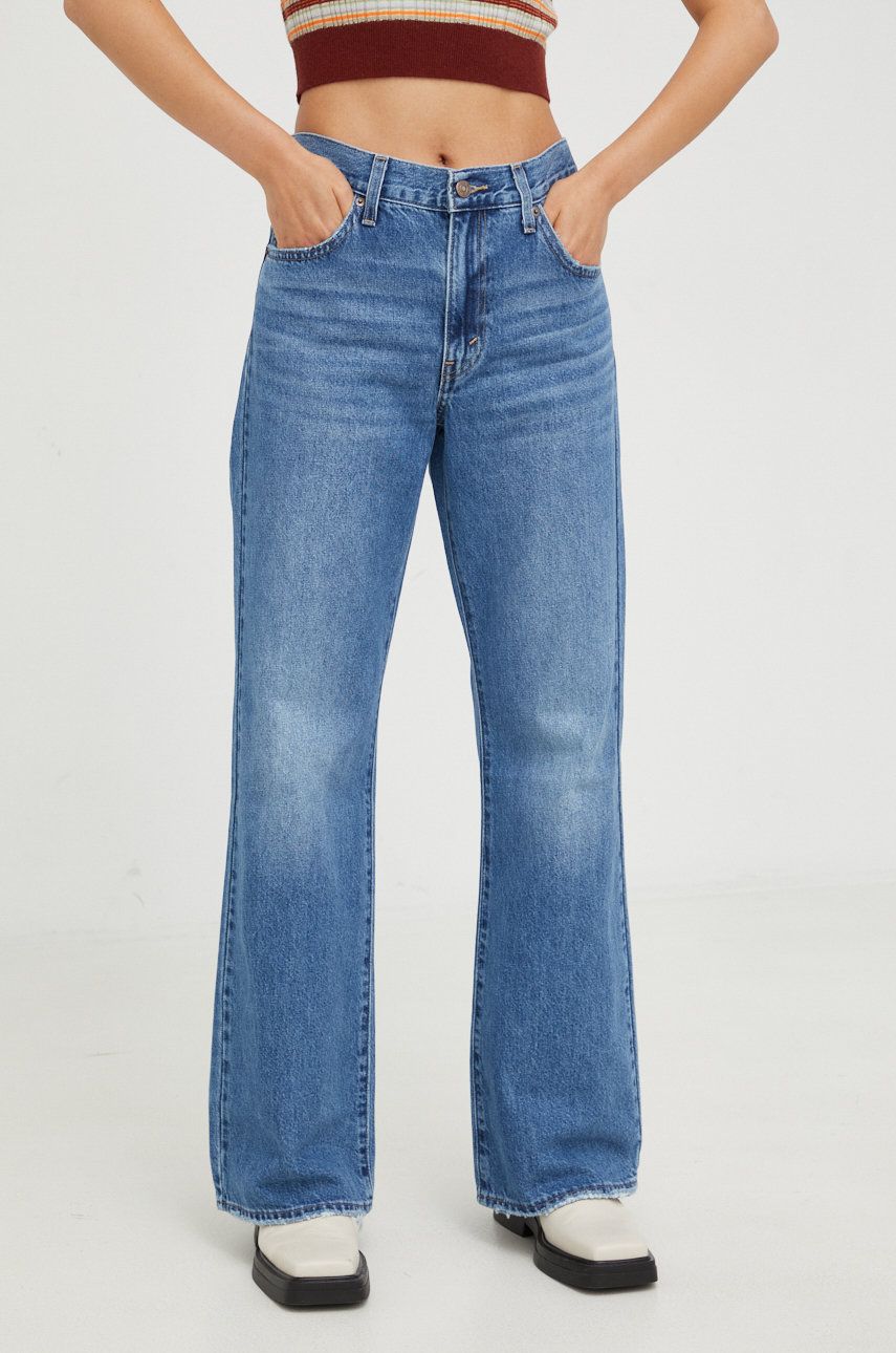 Levi's jeansy BAGGY BOOT damskie high waist