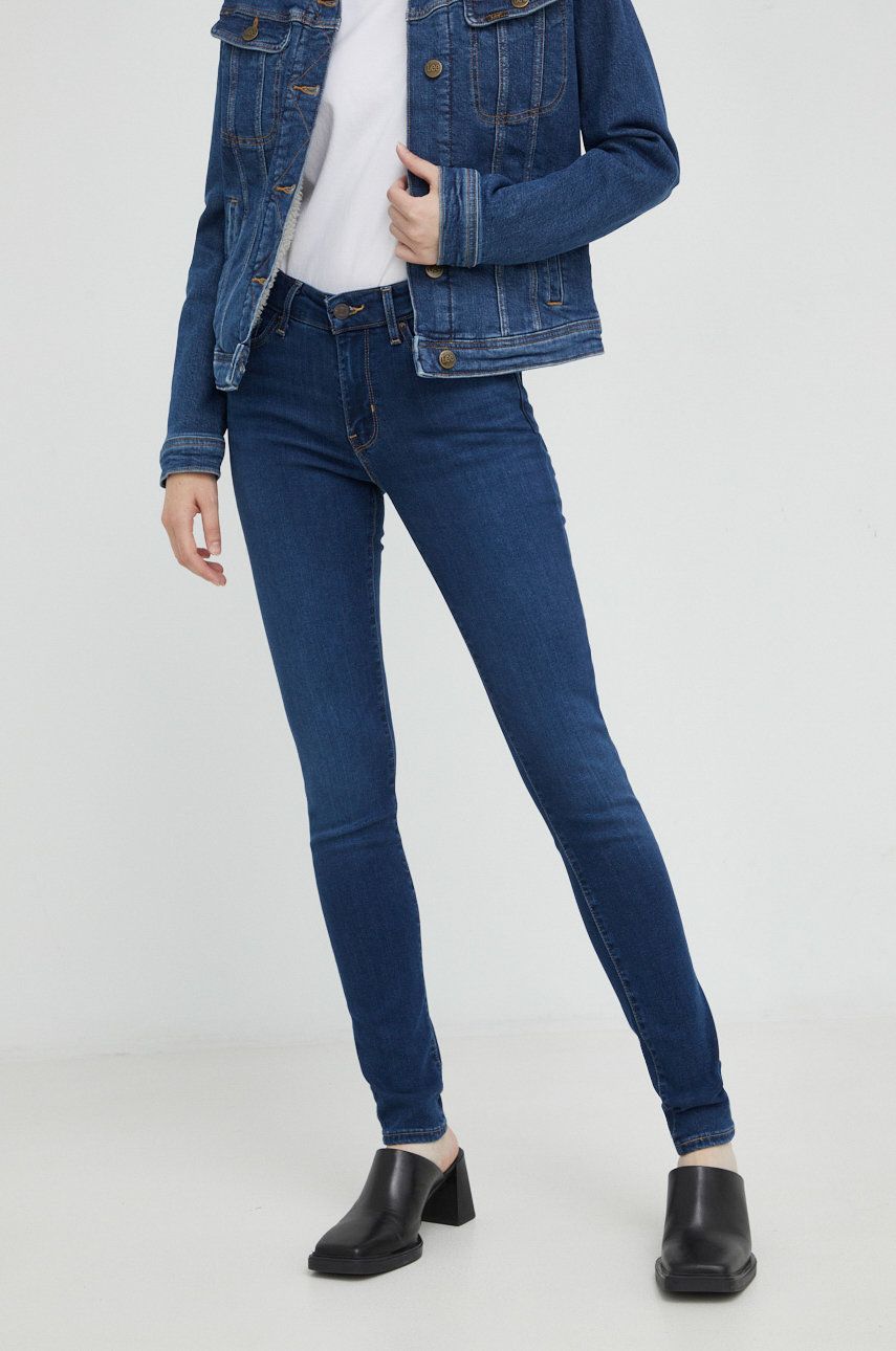 Levi's jeansy 711 SKINNY damskie medium waist