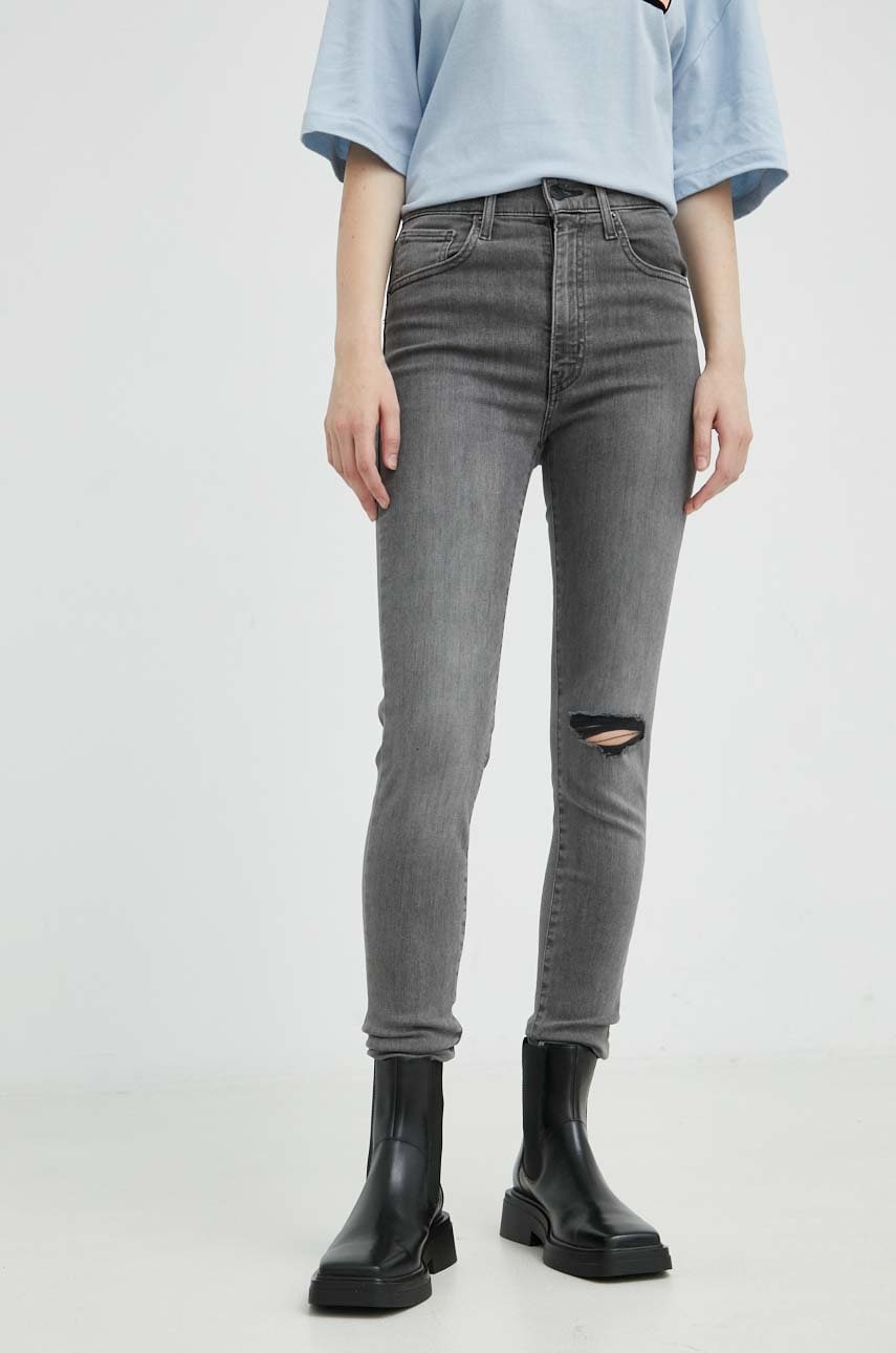 Levně Džíny Levi's Mile High Super Skinny dámské, high waist