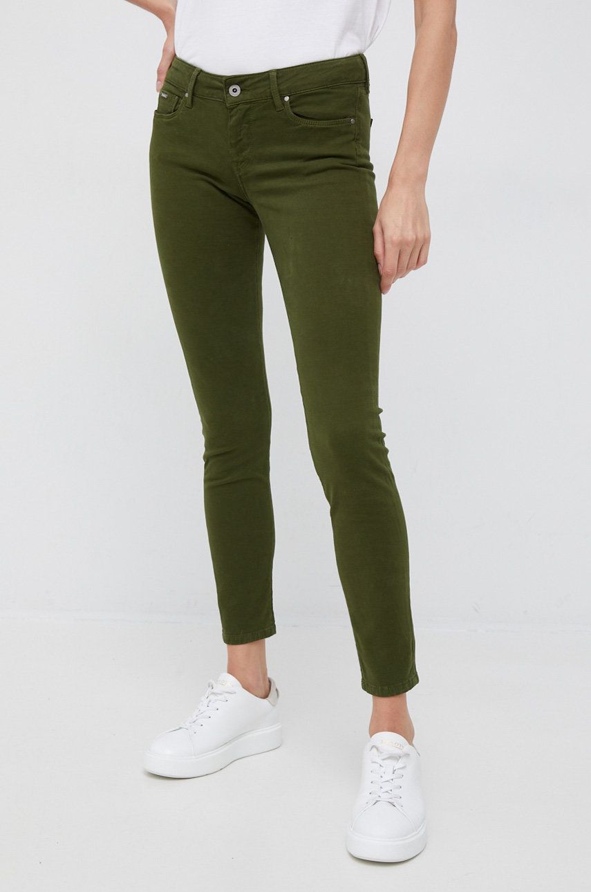 Pepe Jeans jeansi femei, culoarea verde, answear imagine noua