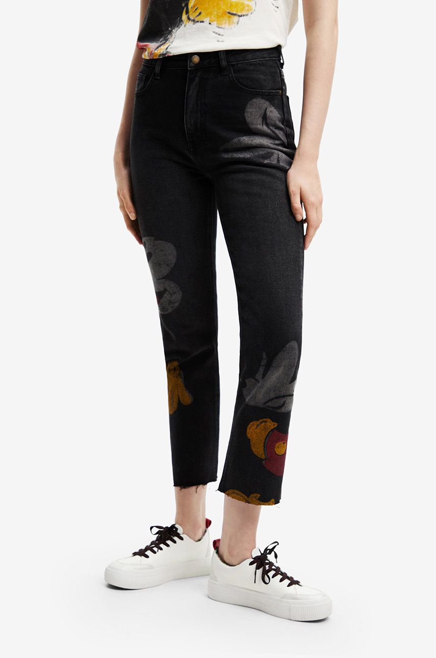 Desigual jeansi femei , high waist answear.ro imagine noua gjx.ro
