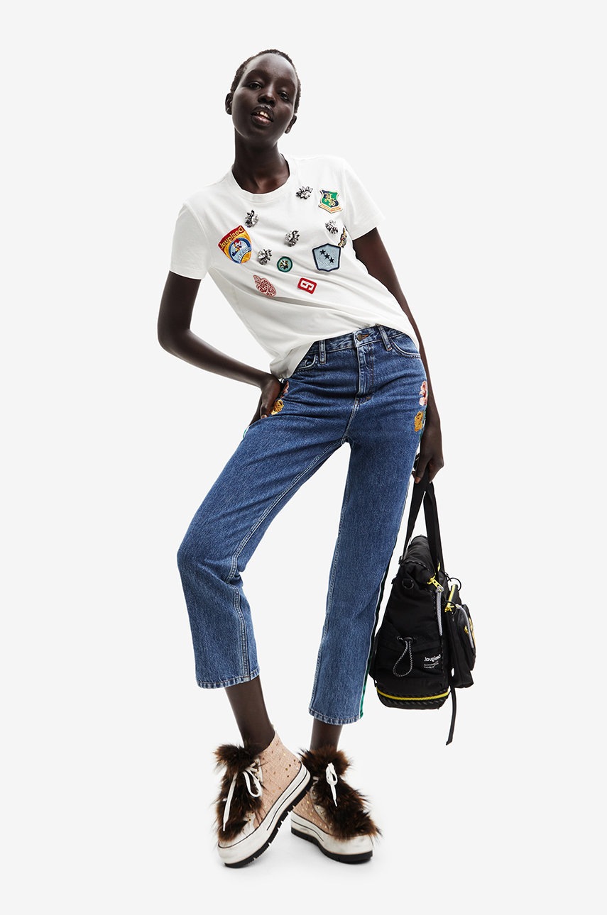 

Джинсы Desigual женские высокая посадка