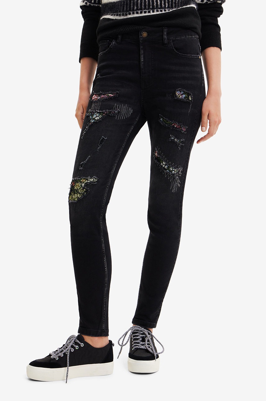 

Джинсы Desigual женские высокая посадка