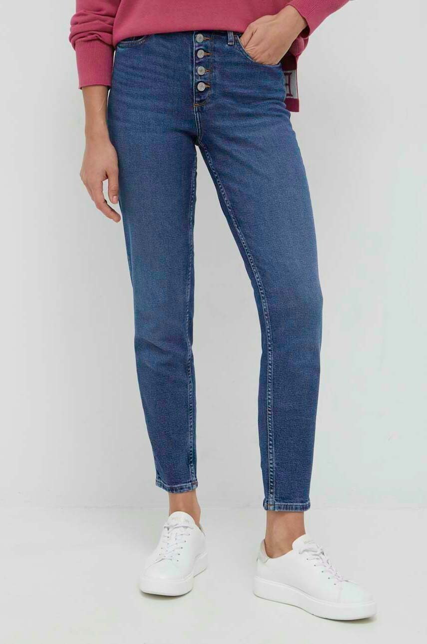 

Дънки Tommy Hilfiger Gramercy с висока талия, Тъмносин