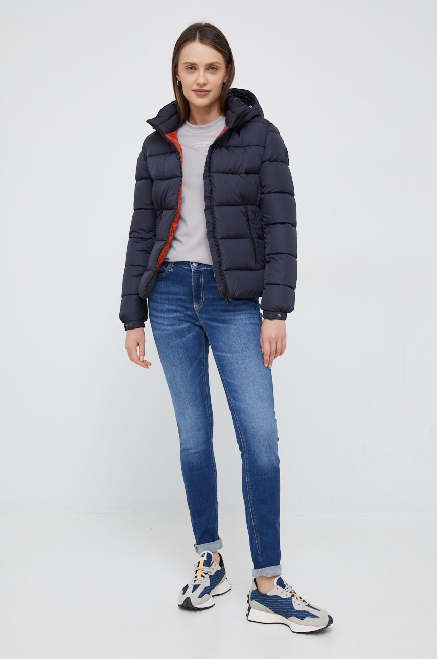 

Дънки Calvin Klein Jeans в със стандартна талия, Син