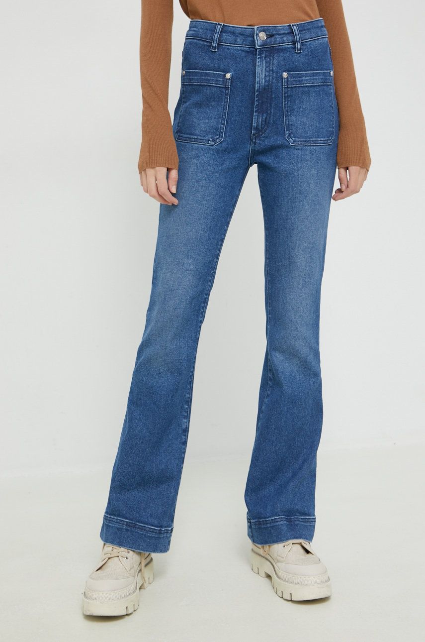 HUGO jeansy Garlare damskie high waist