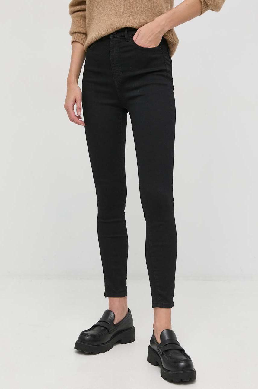 BOSS jeansy Crop 4.0 damskie high waist
