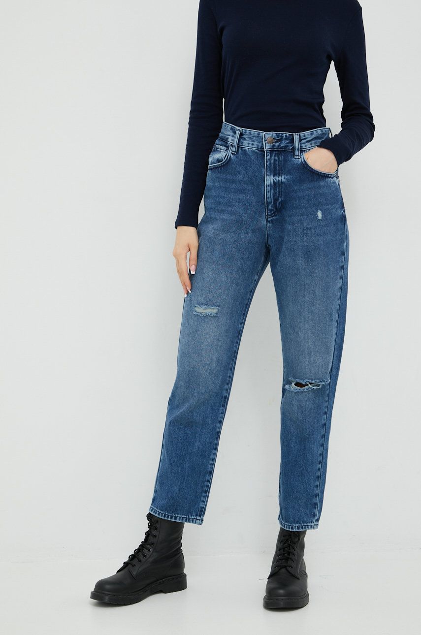 Sisley jeansi femei , high waist answear.ro imagine promotii 2022
