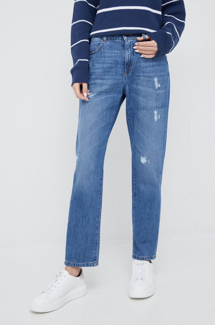 Sisley jeansi femei , high waist answear.ro imagine noua