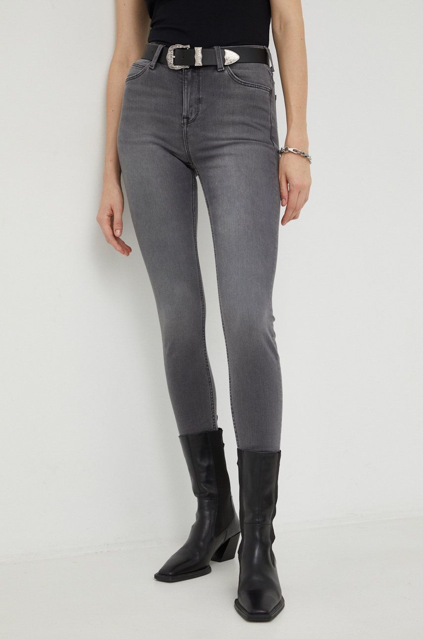 Lee jeansi Scarlett High Storm Grey femei , high waist