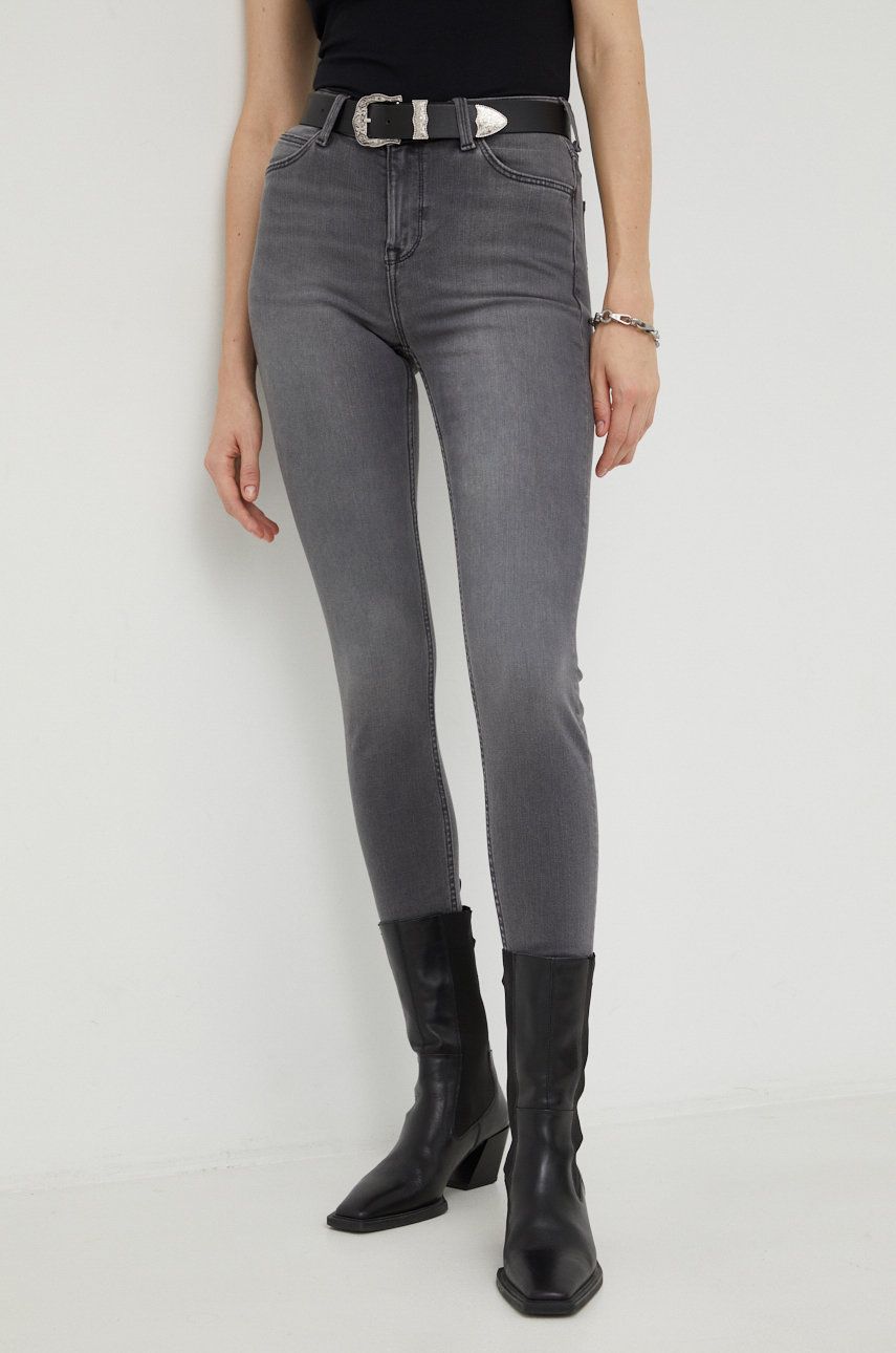 Lee jeansi Scarlett High Storm Grey femei , high waist answear.ro