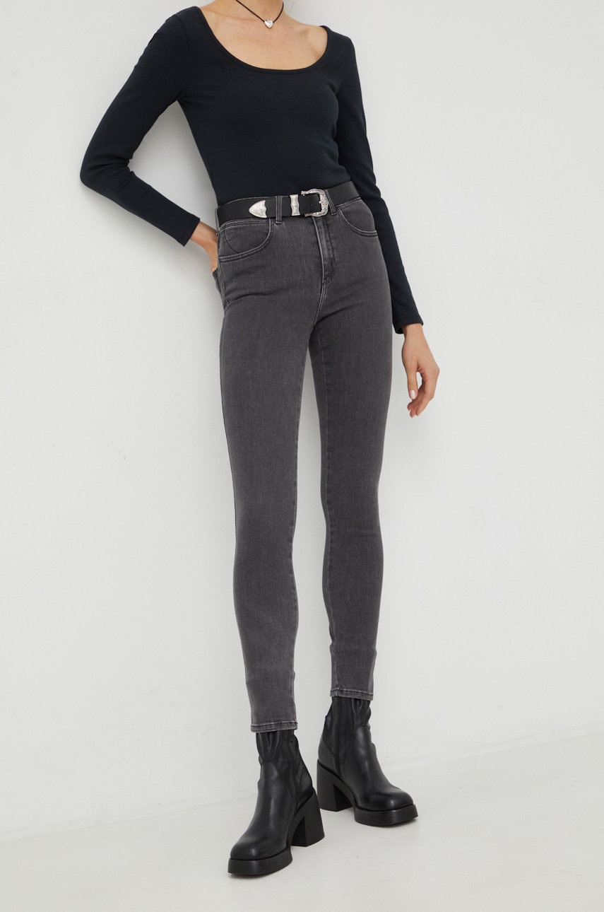 Levně Džíny Wrangler High Skinny Driveway dámské, high waist