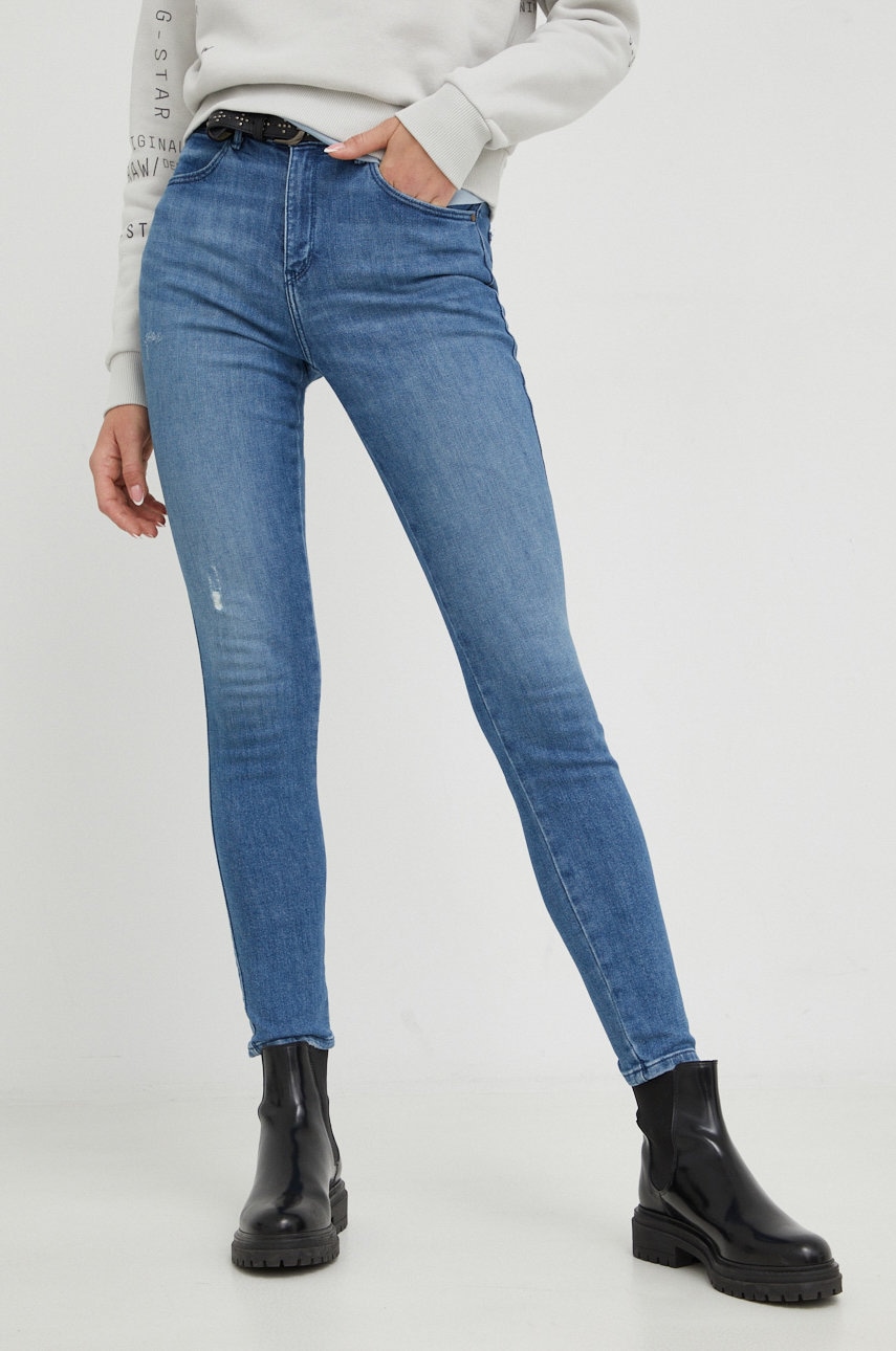 Levně Džíny Wrangler High Rise Skinny Heath dámské, high waist